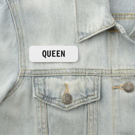 Porte-nom QUEEN Texte modifiable (En situation)