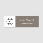 Porte-nom Real Estate Agent Realtor Broker Logo  (Devant)