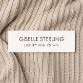 Porte-nom Real Estate Neutral Beige Luxury