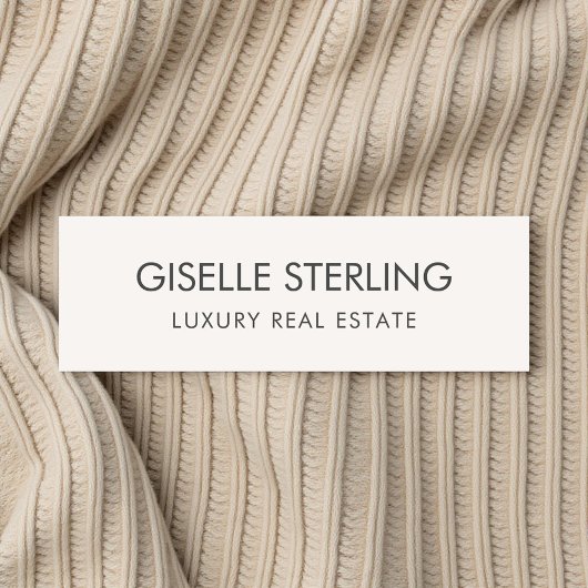 Porte-nom Real Estate Neutral Beige Luxury
