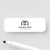 Porte-nom Réalisateur de l'agent de vente immobilier moderne (En situation)