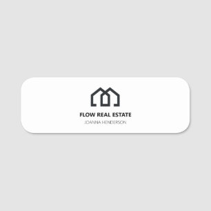 Porte-nom Réalisateur de l'agent de vente immobilier moderne
