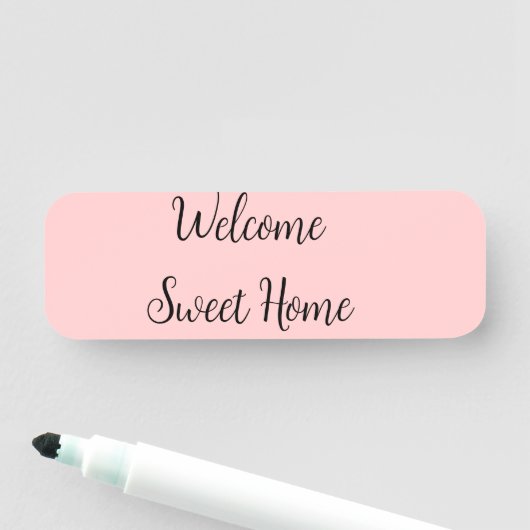 Porte-nom Realtor bienvenue maison chauffage ajouter votre n (En situation)