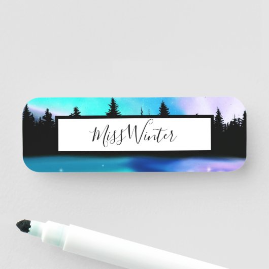 Porte-nom Réflexions de jour (En situation)