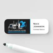 Porte-nom Réparation d'entreprise professionnelle de camionn (En situation)