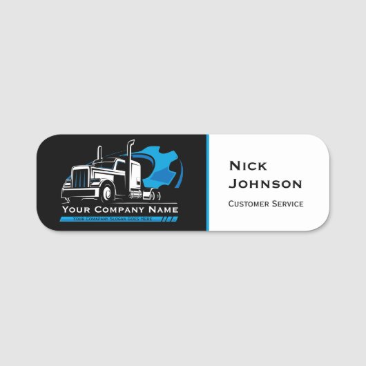 Porte-nom Réparation d'entreprise professionnelle de camionn (Devant)