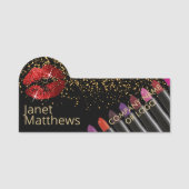 Porte-nom Représentant indépendant - Lèvres rouges (Devant)