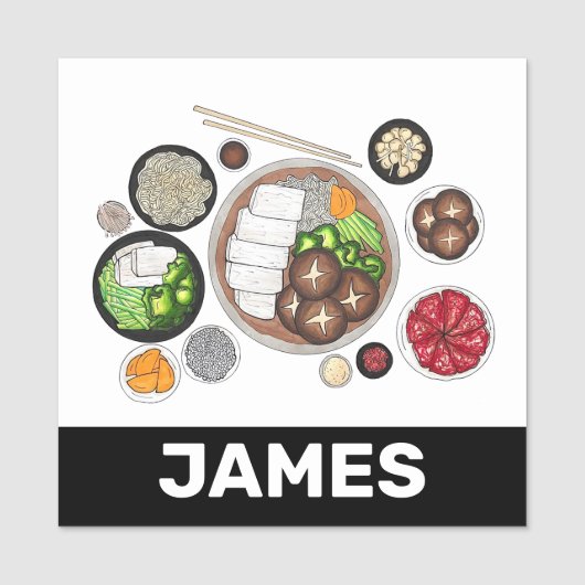 Porte-nom Restaurant japonais Shabu-Shabu Restauration Hotpo (Devant)