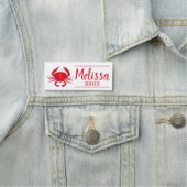 Porte-nom Restaurant Red Maryland Crab Seafood Shafood (En situation)