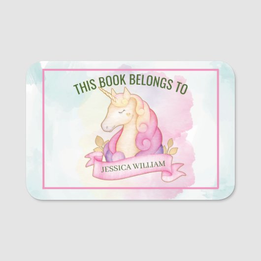 Porte-nom Retour À L'École, Nom Personnalisé 2E Classe (Devant)