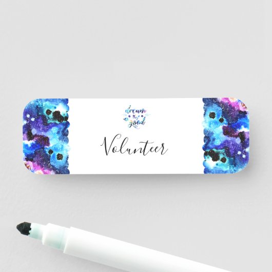 Porte-nom Rêve. Essaie. Faites du bien. (En situation)