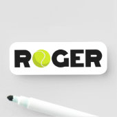 Porte-nom Roger Tennis (En situation)