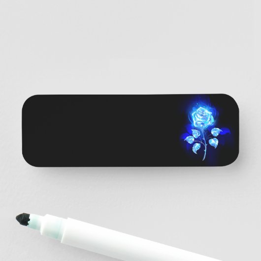 Porte-nom Rose bleu brûlant (En situation)