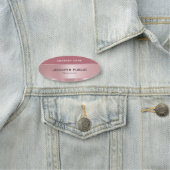 Porte-nom Rose Gold Elegant Moderne Design tendance Modèle (En situation)