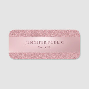 Porte-nom Rose Gold Parties scintillant Créative Moderne Mod