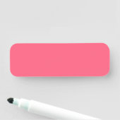 Porte-nom Rose-rose (couleur solide) (En situation)