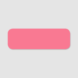 Porte-nom Rose-rose (couleur solide)