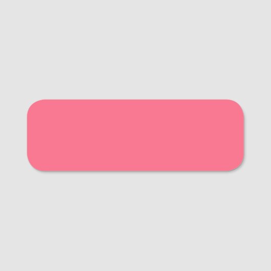 Porte-nom Rose-rose (couleur solide) (Devant)