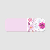 Porte-nom Rose violette (Devant)
