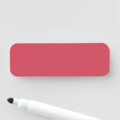 Porte-nom Rouge brique (couleur solide) (En situation)