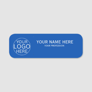 Porte-nom Rouge Campagnard Personnalisé Logo Employé