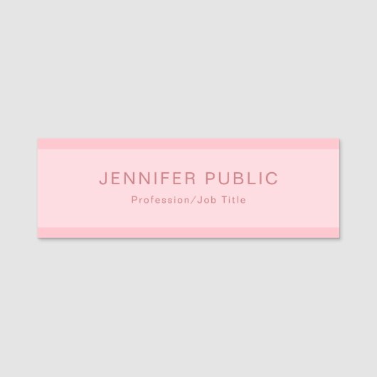 Porte-nom Rougissent le modèle créatif élégant moderne (Devant)