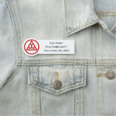 Porte-nom Royal Arch Freemason Masonic Masony (En situation)