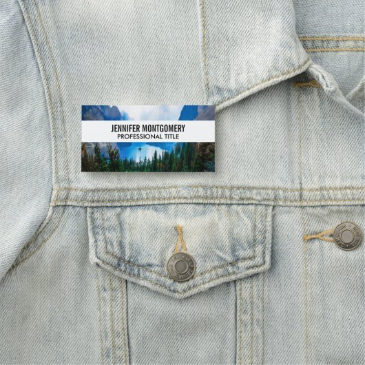 Porte-nom Rustic Country Mountains Nature Scène Photographie (En situation)