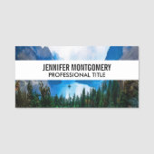 Porte-nom Rustic Country Mountains Nature Scène Photographie (Devant)