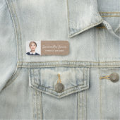 Porte-nom Rustique moderne écriture manuscrite photo Kraft C (En situation)