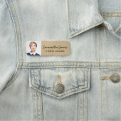 Porte-nom Rustique moderne écriture manuscrite photo Kraft C (En situation)