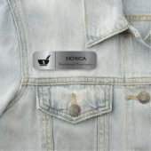 Porte-nom RX Pharmacy Logo Pharmacist Medical Care Name Tag (En situation)