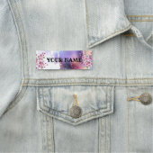 Porte-nom Sakura rose sur la peinture Arrière - plan (En situation)