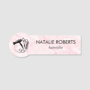 Porte-nom Salon de beauté Pink Marble