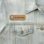 Porte-nom SAMOA Logo Name Tag (brown) (En situation)