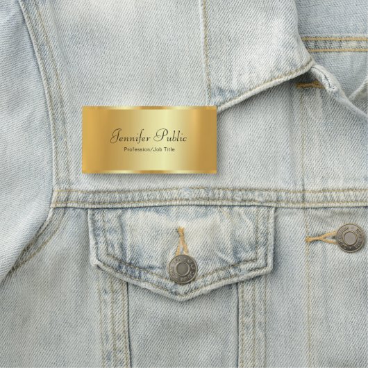 Porte-nom Script de calligraphie de texte personnalisé profe (En situation)