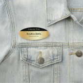 Porte-nom Script de calligraphie personnalisée Élégant Glamo (En situation)