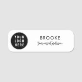 Porte-nom Script de logo professionnel moderne (Devant)