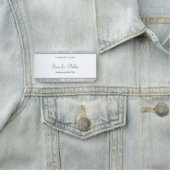 Porte-nom Script de nom manuscrit élégant de Parties scintil (En situation)