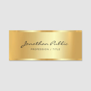 Porte-nom Script de typographie professionnelle élégante per