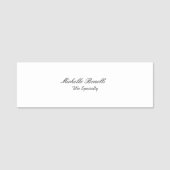 Porte-nom Script élégant et classique Ajouter votre nom (Devant)