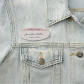 Porte-nom Script manuscrit personnalisé Modèle élégant moder (En situation)