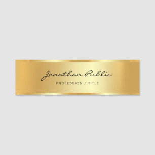 Porte-nom Script Modèle or design professionnel Glamor