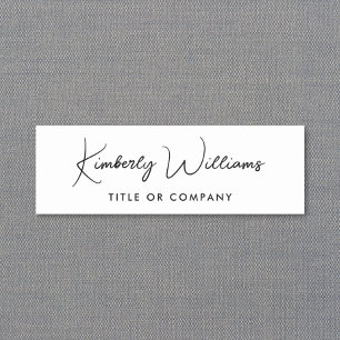 Porte-nom Script professionnel chic