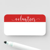 Porte-nom Script Volontaire d'effacement sec personnalisable (En situation)