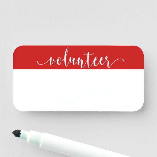 Porte-nom Script Volontaire d'effacement sec personnalisable (En situation)