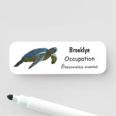 Porte-nom Sea turtle cartoon (En situation)