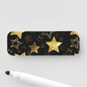 Porte-nom Seamless pattern with Golden Stars (En situation)