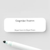 Porte-nom Séchez le show business nommé magnétique de métier (En situation)