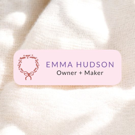 Porte-nom Serre de Noël Whimsical pour les créateurs